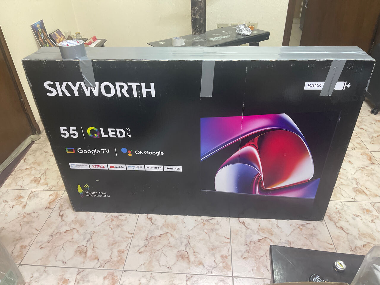Jubail, Electronics, SAR 950,  Skyworth 55-Inch QLED 4K Smart TV &ndash; Excellent, Like-New Condition