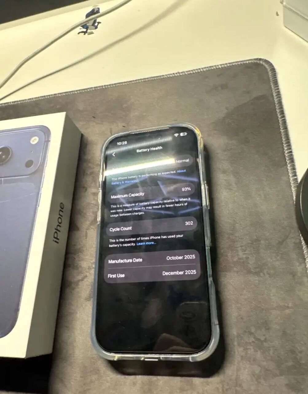 Riyadh, Mobile Phones, SAR 3700,  Iphone 17 Pro 265 Gb 93 Battery Capacity Blue