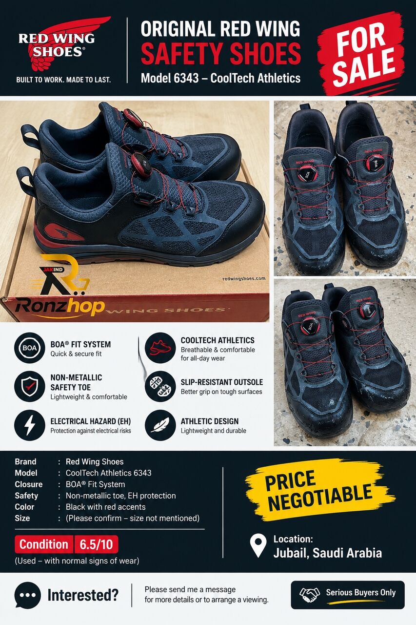 Jubail, Tools, SAR 200,  For Sale: Original Red Wing Safety