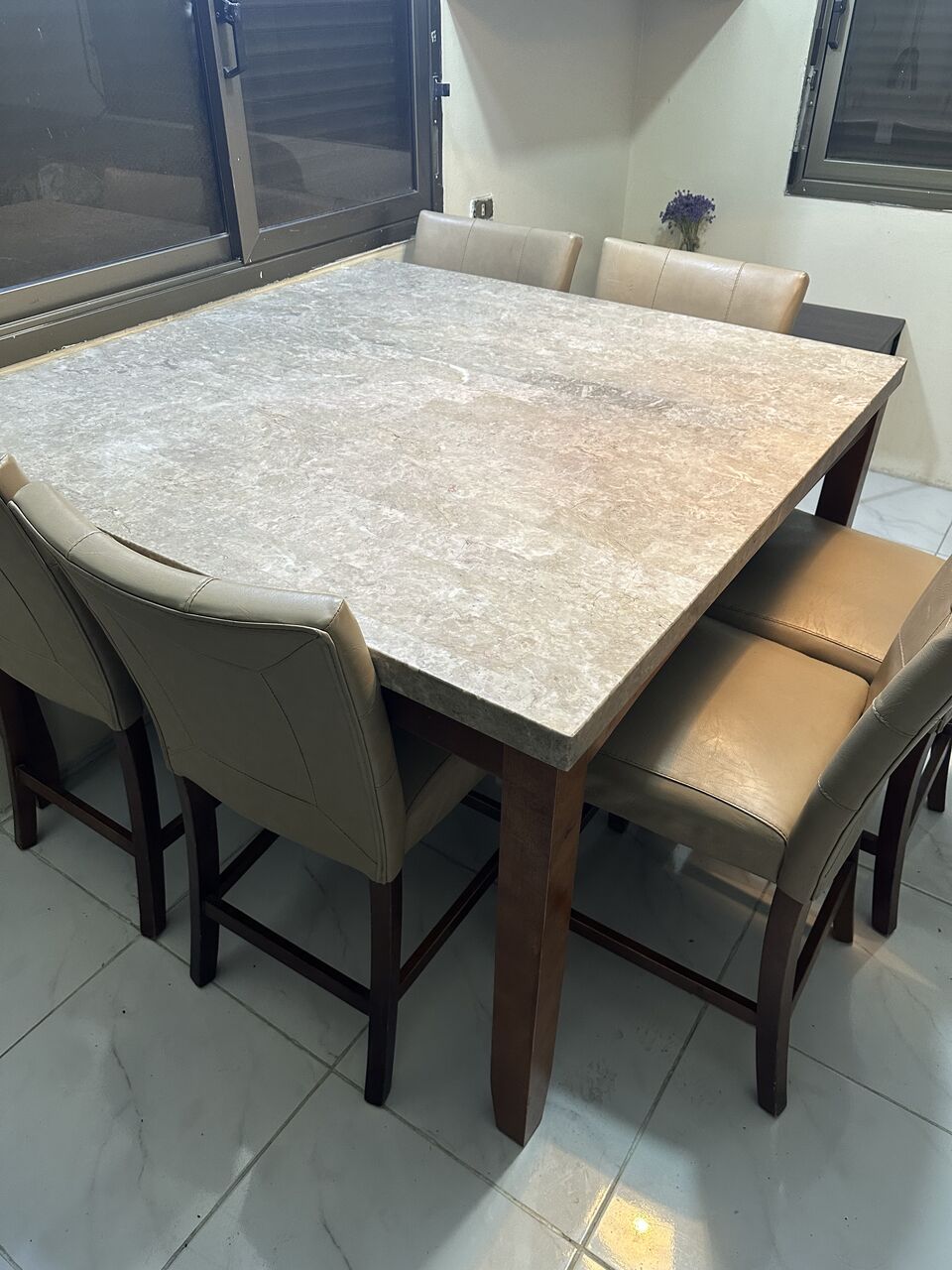 Jeddah, Furniture, SAR 500,  Home Center Marble Dinning Table