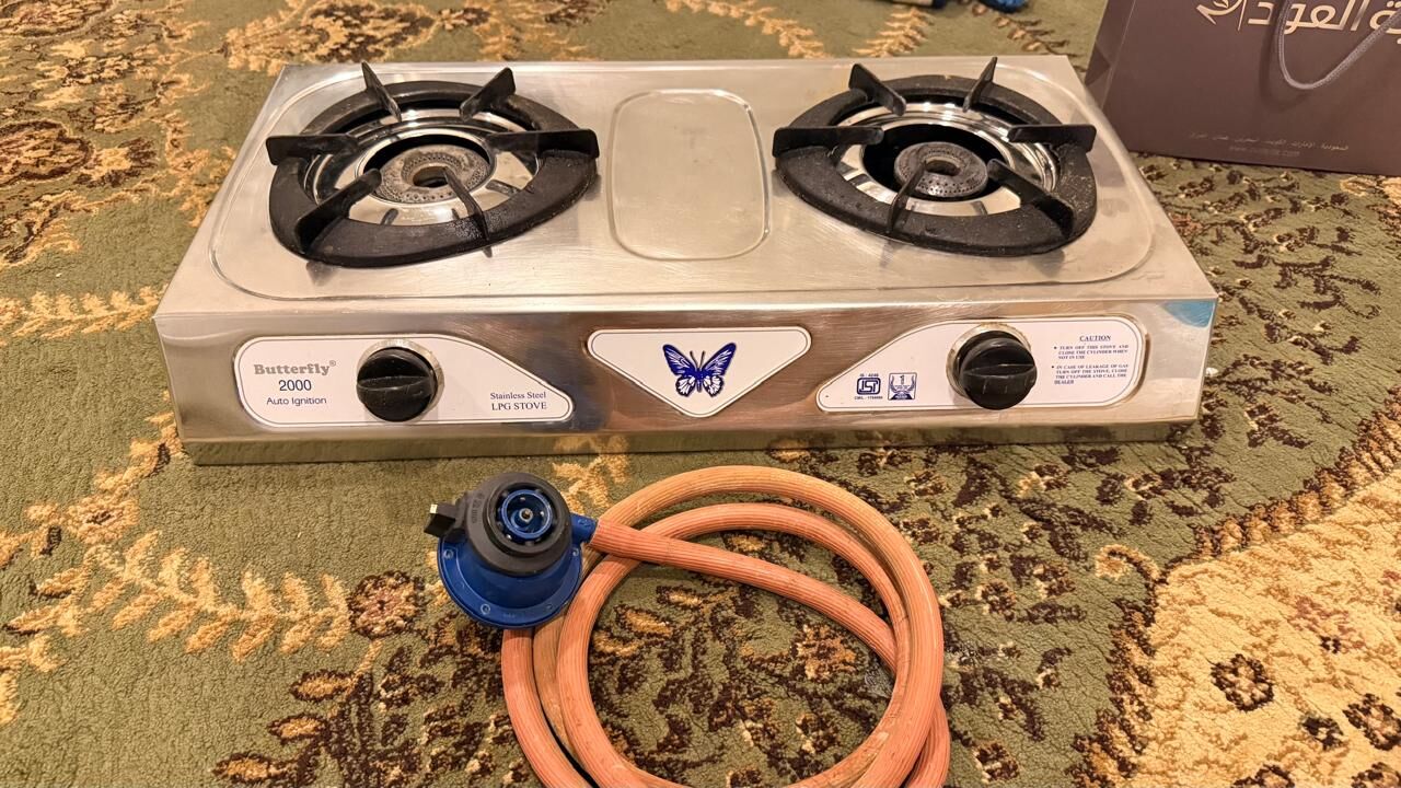 Dhahrat Laban, Appliances, SAR 70,  2 Burner Butterfly Gas Stoves With Regulator