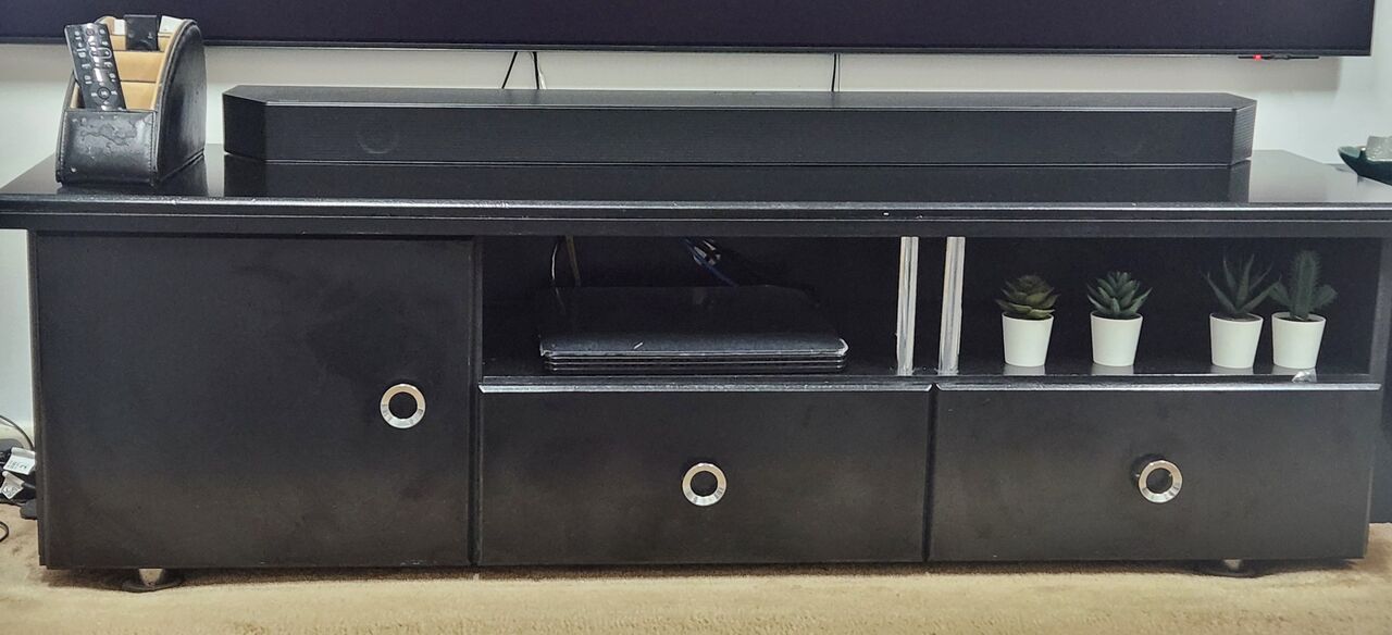 Dammam, Furniture, SAR 100,  Sleek Black TV Table