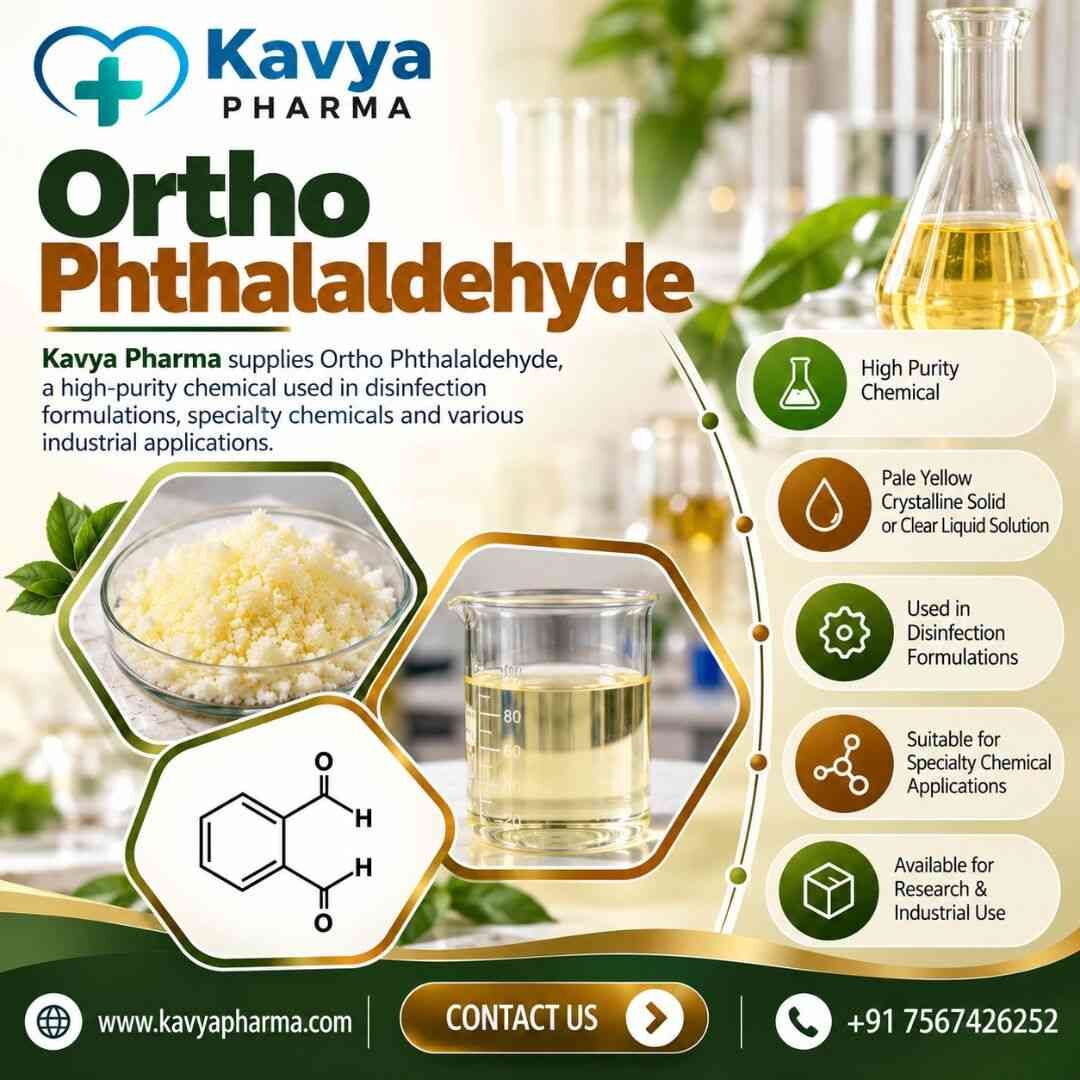 Ahmedabad, Wholesale Products, Ortho Phthalaldehyde Supplier In India | Kavya Pharma