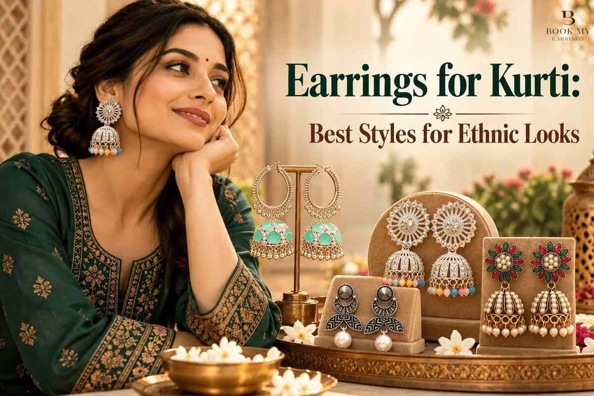 New Delhi, Clothing & Accessories, Shop Trendy Earrings For Kurti At BME | Stylish & Affordable