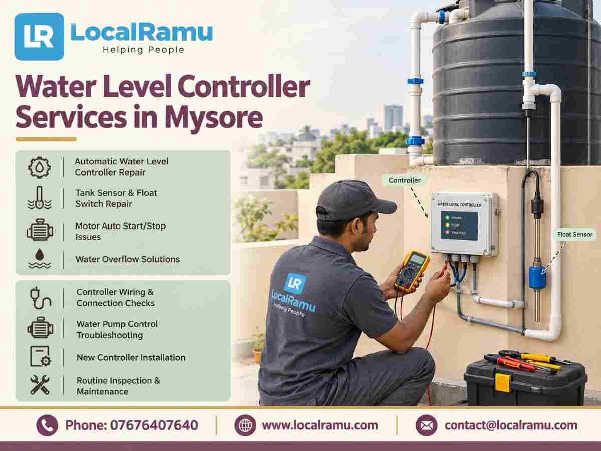 Bangalore, Household, Expert Water Level Controller Repair Service In Mysore By LocalRamu