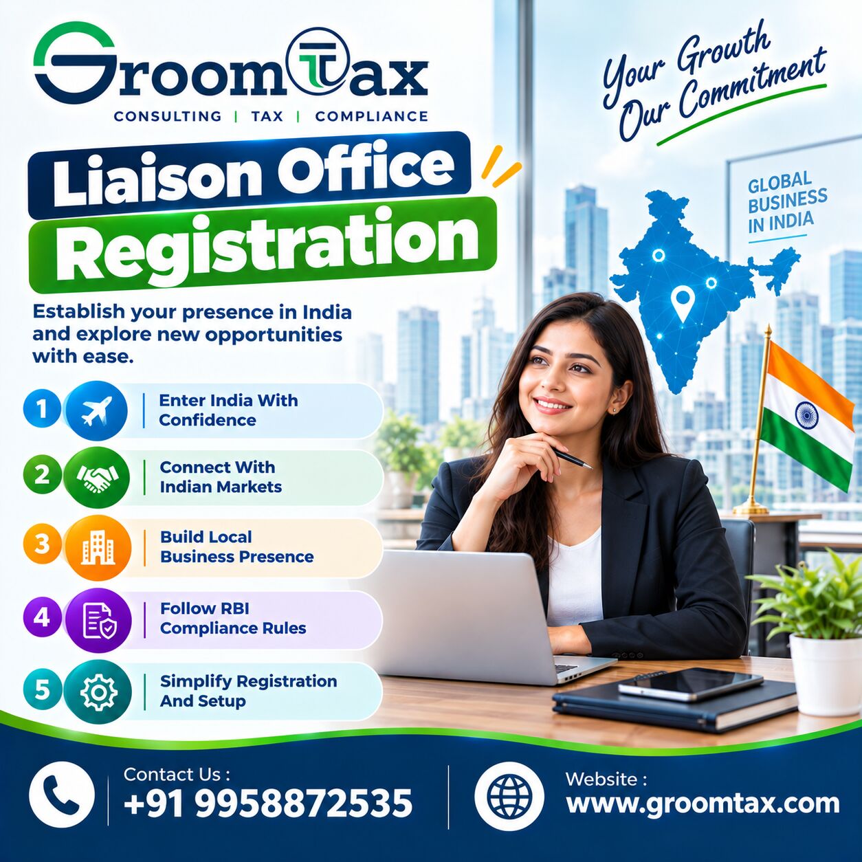 New Delhi, Accounting, Liaison Office Registration In India