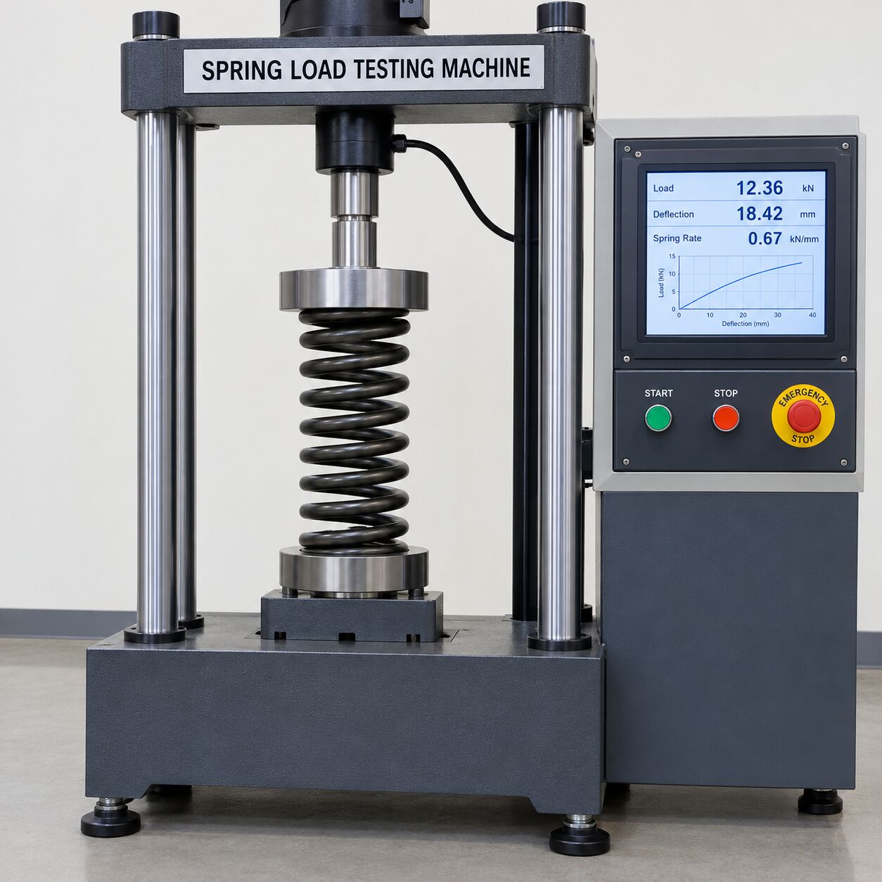 New Delhi, Business, Spring Load Testing Machine For Accurate Force Measurement | Canan Testing