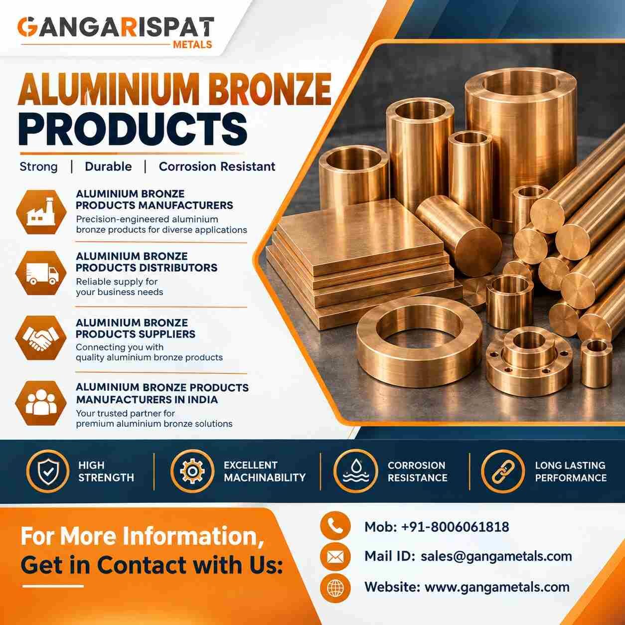 Ahmedabad, Wholesale Products, High-Quality Aluminium Bronze Products Suppliers
