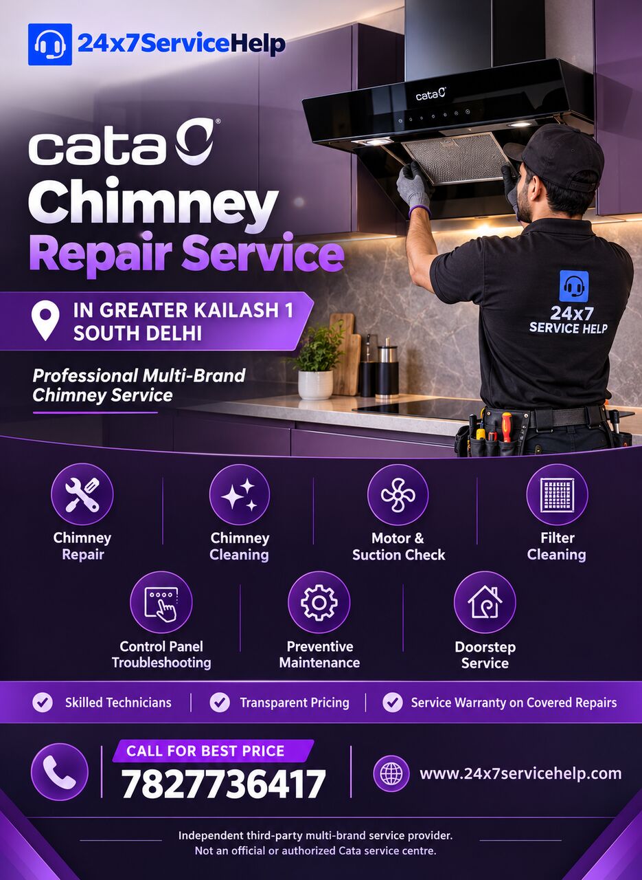 New Delhi, Appliance Repair, Expert Chimney Maintenance With Cata Chimney Repair Service In Greater Kailash 1 South Del