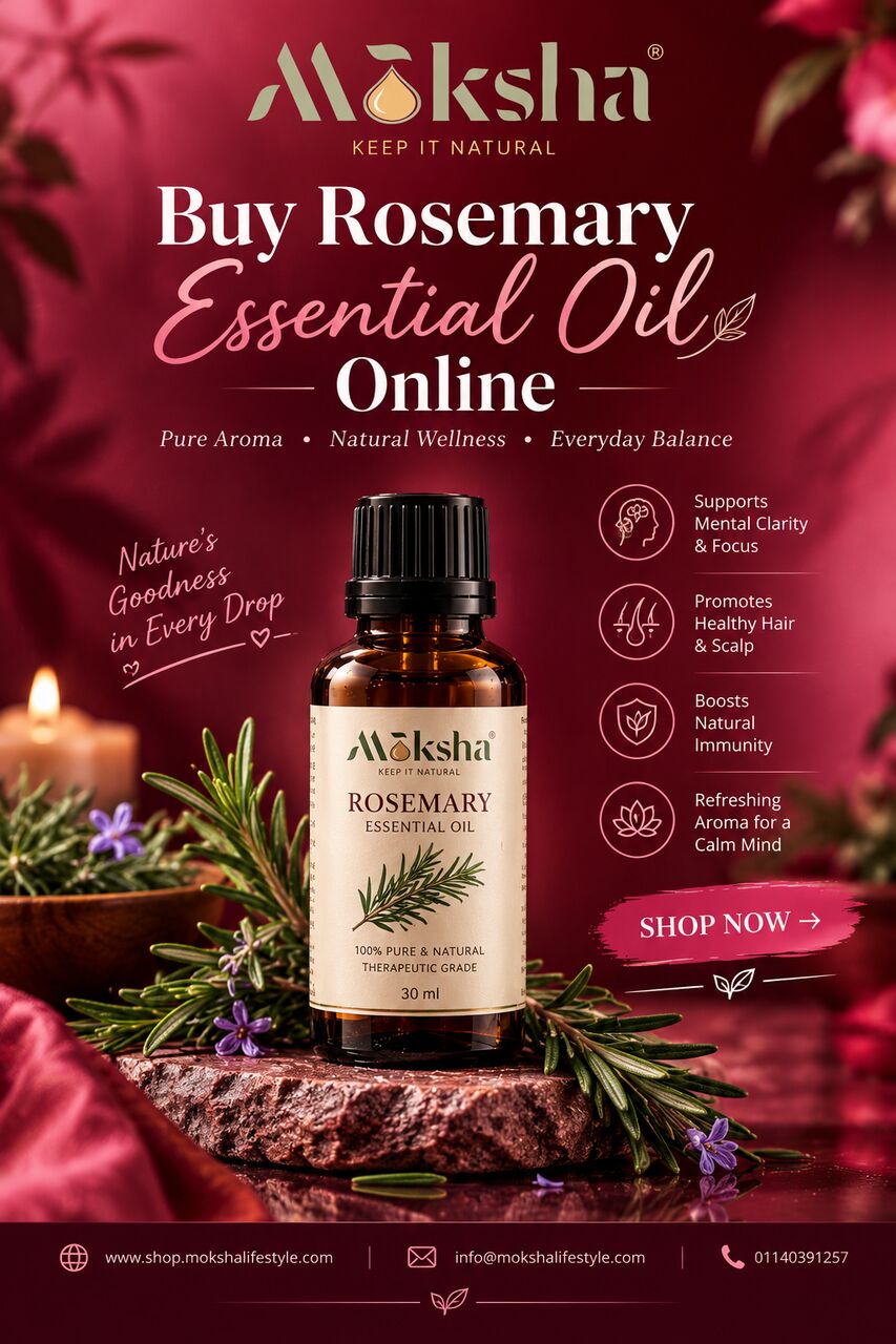 Mumbai, Wholesale Products, Buy Pure Rosemary Essential Oil Online | Moksha Lifestyle