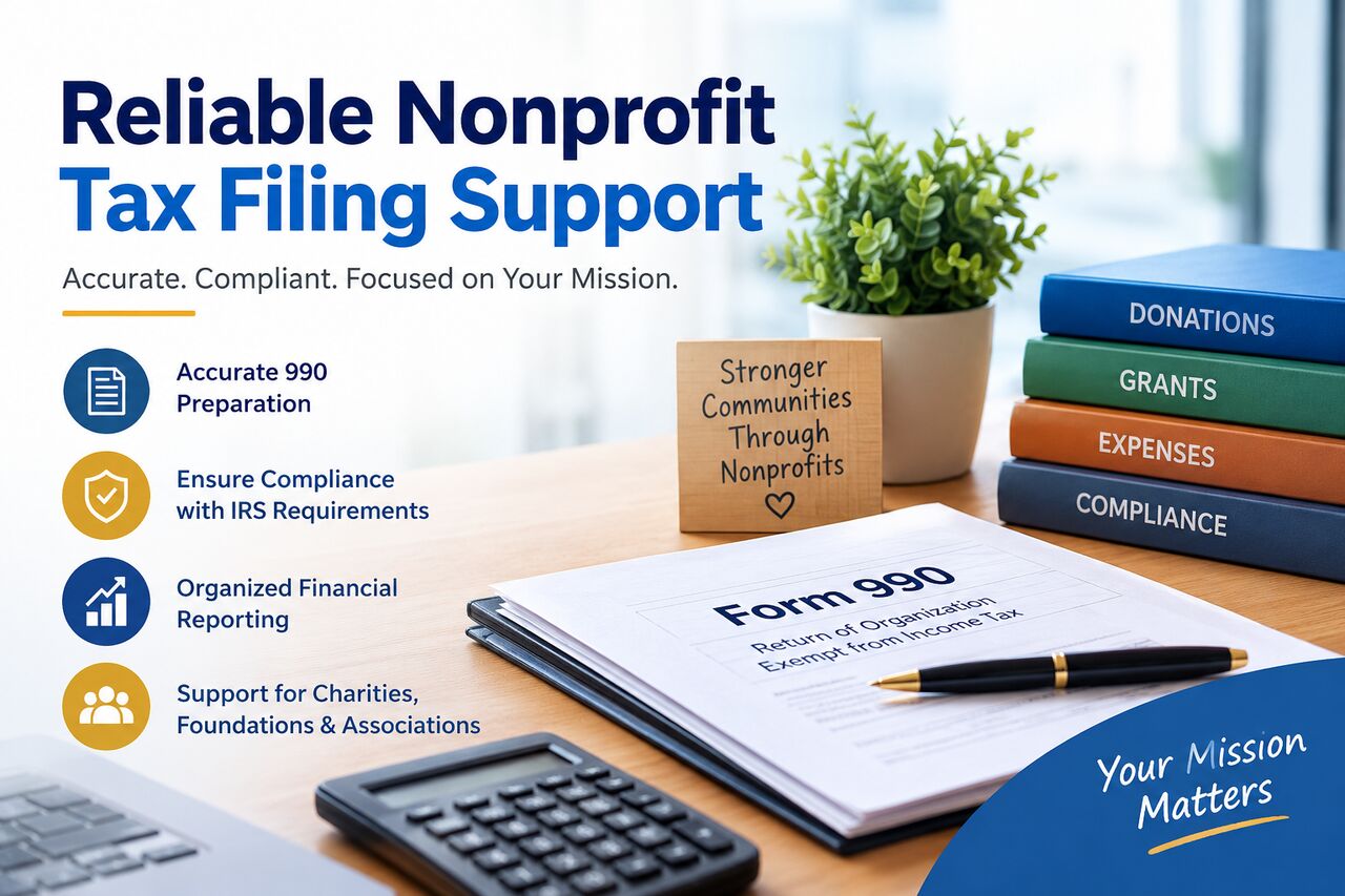 New York, Accounting, Professional Nonprofit 990 Preparation Services