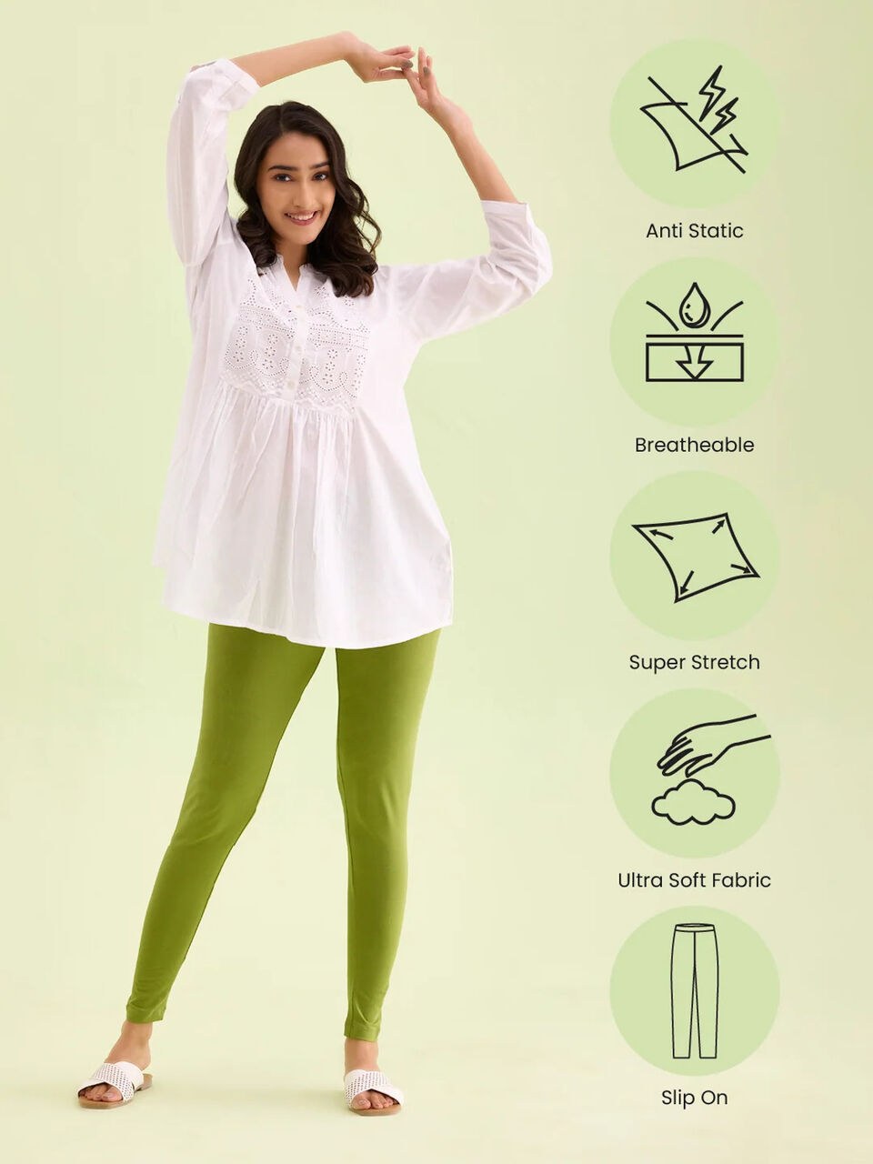 Chennai, Clothing & Accessories, INR 599,  Ankle Length Leggings By Go Colors &ndash; Everyday Comfort & Versatile Style