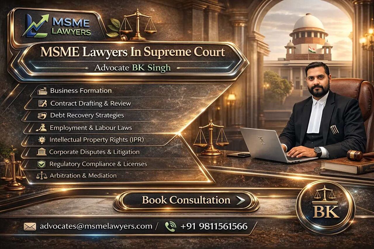 New Delhi, Legal, When Should You Consult MSME Lawyers In The Supreme Court Of India?
