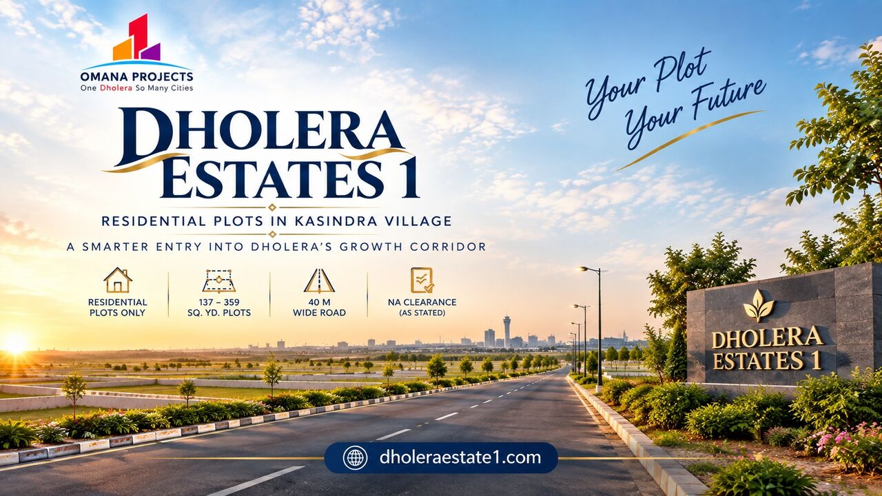 Ahmedabad, Residential Plots, INR 1600000,  137 Sq. Yard,  Dholera Estates 1 &ndash; Residential Plots In Kasindra