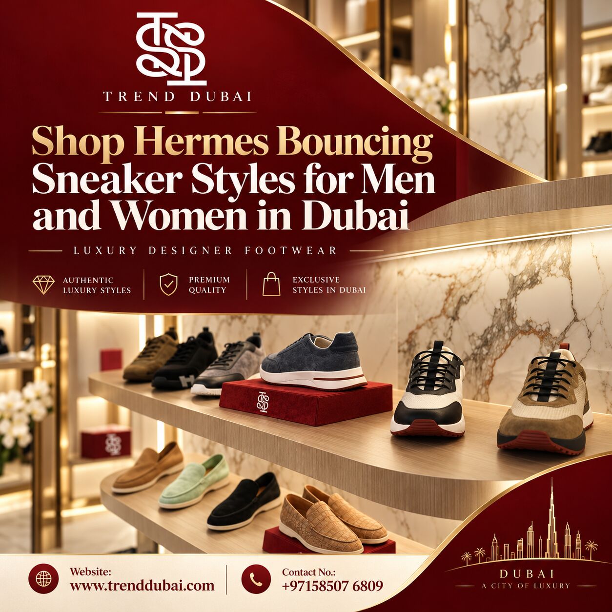 Dubai, Fashion & Design, Shop Hermes Bouncing Sneaker Styles For Men And Women In Dubai