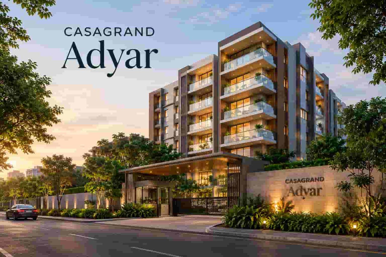 Chennai, Real Estate For Sale, INR 37400000,  3 BR,  1500 Sq. Feet,  Casagrand Adyar | 98 Exclusive 3 & 4 BHK Luxury Apartments