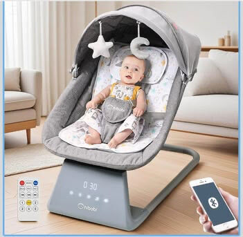 Dammam, Baby & Kid Stuff, SAR 150,  Hibobi Smart Baby Rocker & Swing Like New