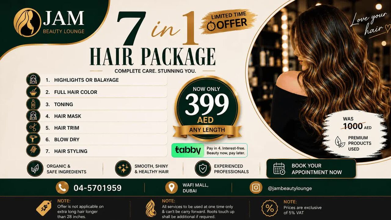 Dubai, Beautician, JAM Beauty Lounge Wafi Mall