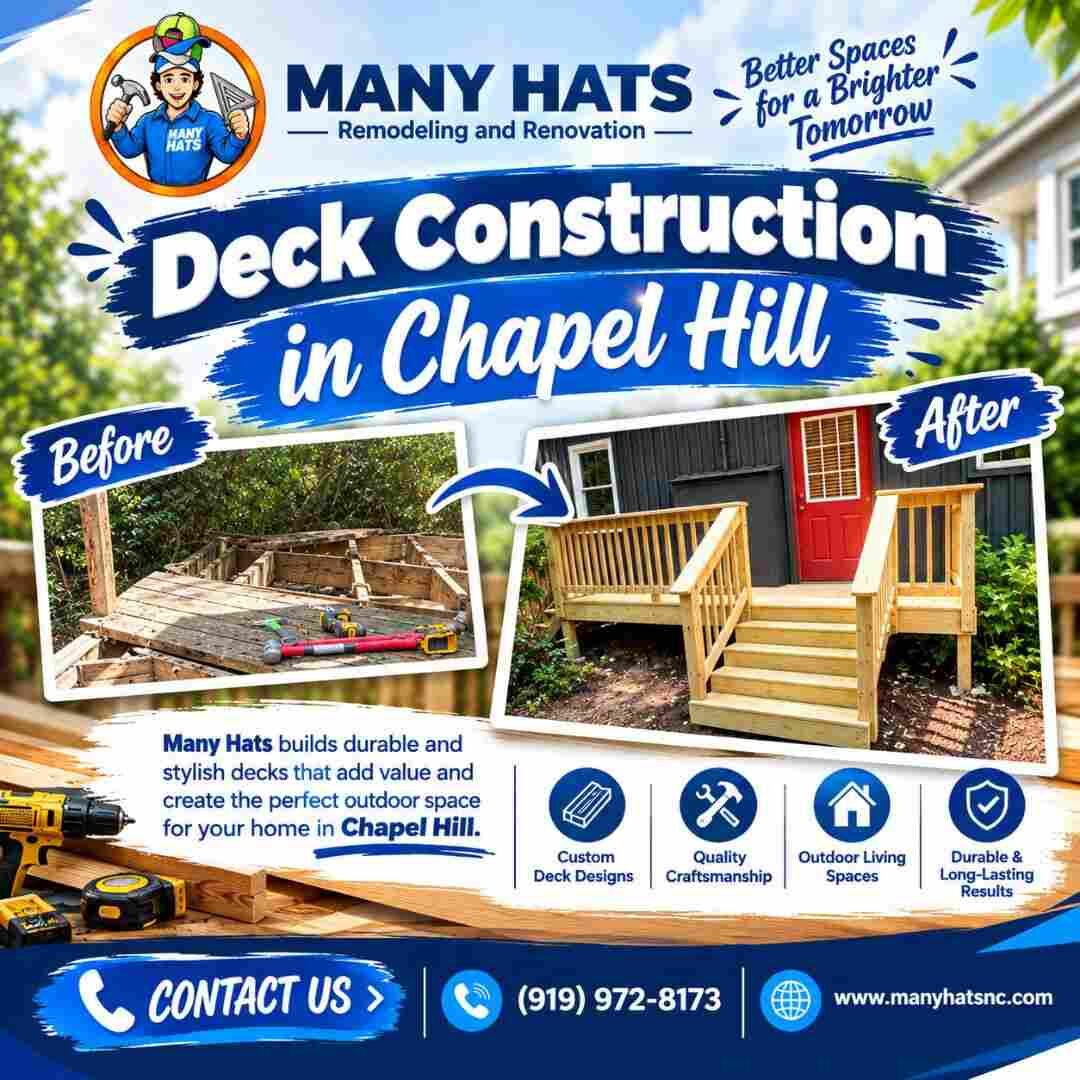 New York, Construction, Deck Construction In Chapel Hill | Manyhats