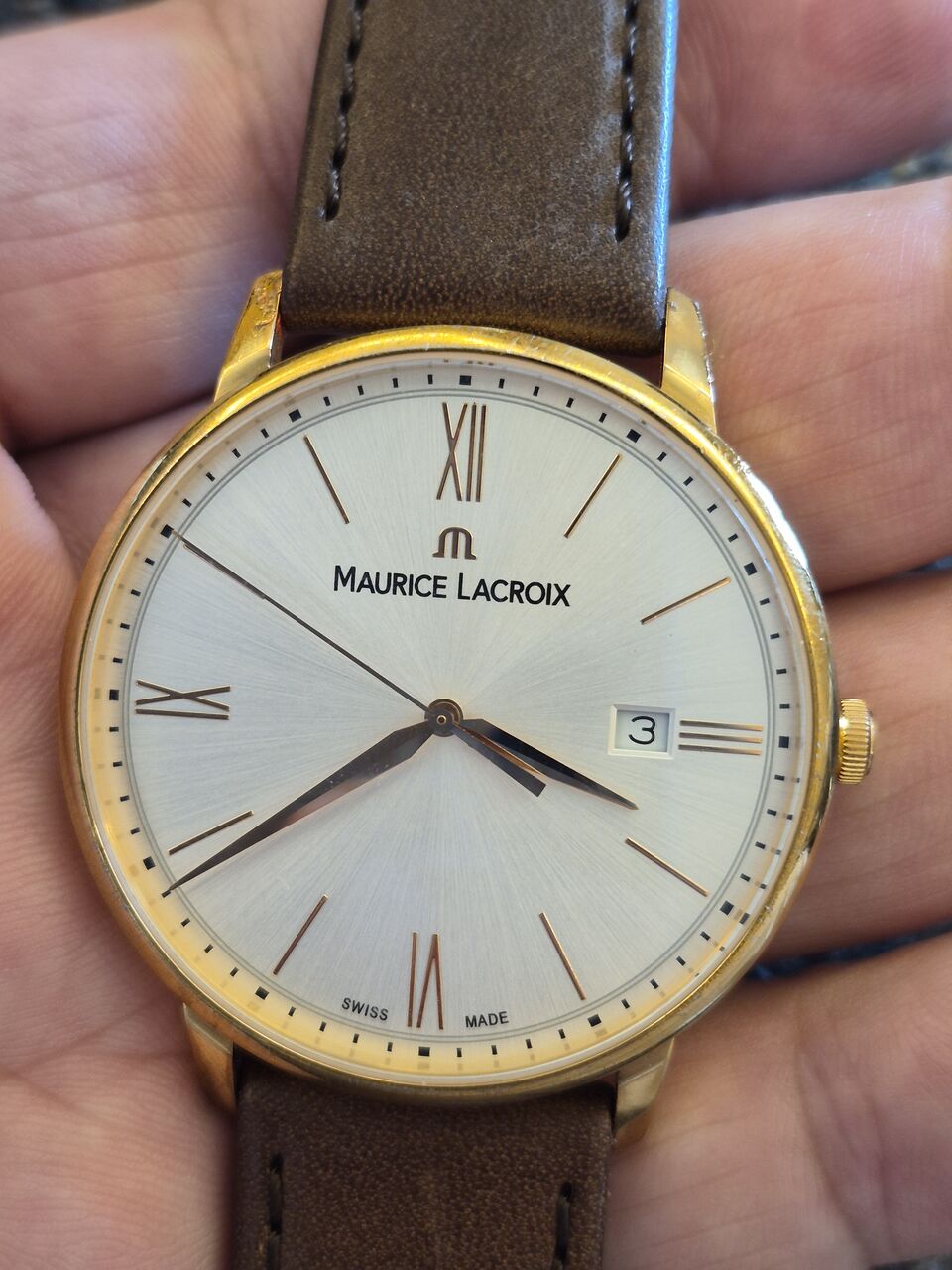 Riyadh, Watches, SAR 1290,  Maurice Lacroix Watch Big Dial 40mm For Men Original Swiss Made 1290 Riyals