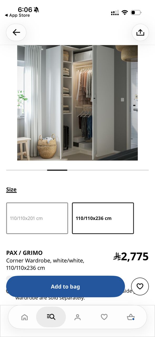 Riyadh, Furniture, SAR 1400,  IKEA PAX Wardrobe Corner Set With Accessories