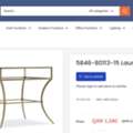 SAR 500,  High-end Brass Side Table With Glass Top - Laureng