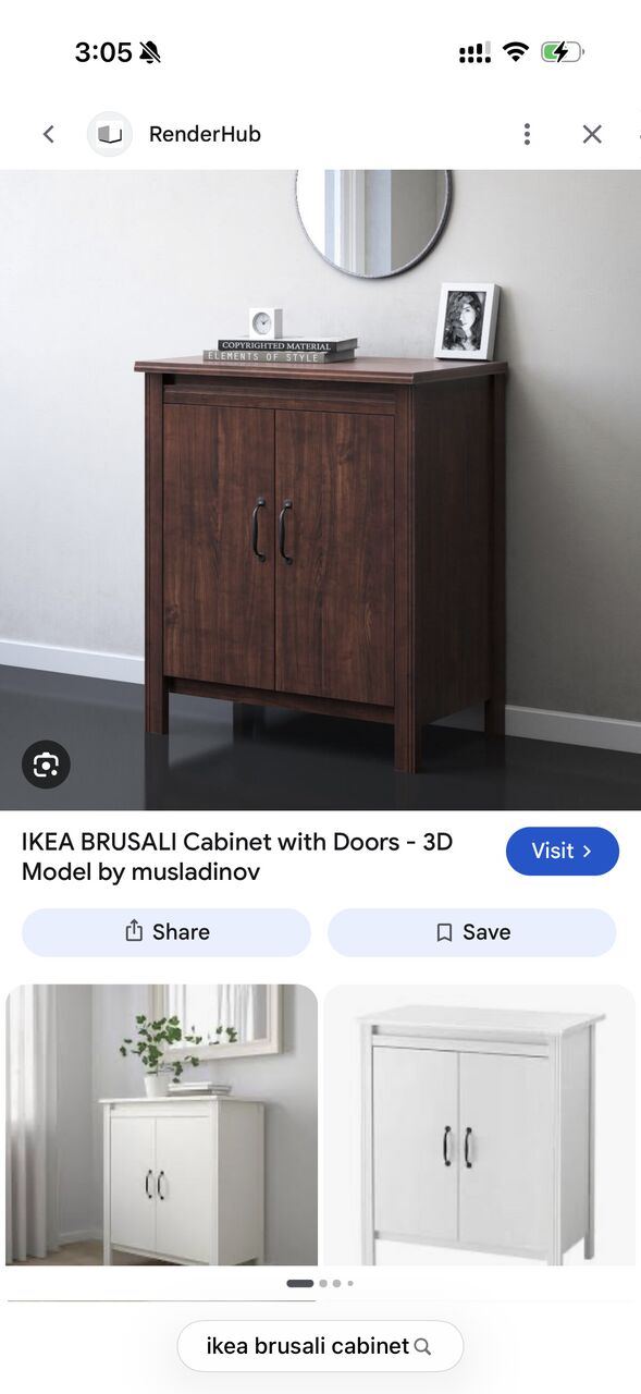 Riyadh, Furniture, SAR 800,  IKEA Brusali 3 Piece TV Unit (cabinet - Bench - Bookcase)