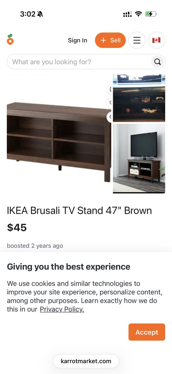 Riyadh, Furniture, SAR 800,  IKEA Brusali 3 Piece TV Unit (cabinet - Bench - Bookcase)