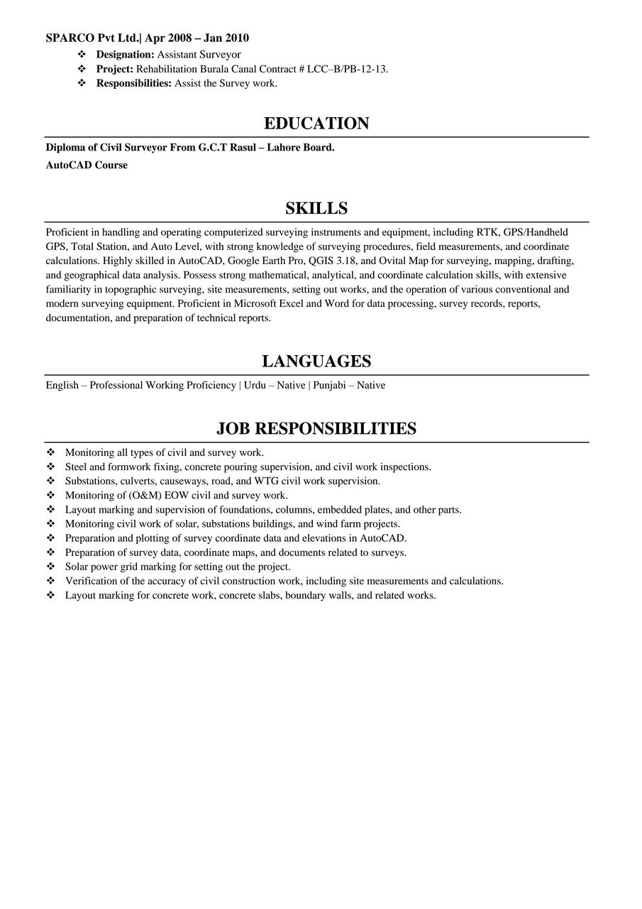 Riyadh, Job Seekers, Experienced Land Surveyor (Available For Immediate Joining)