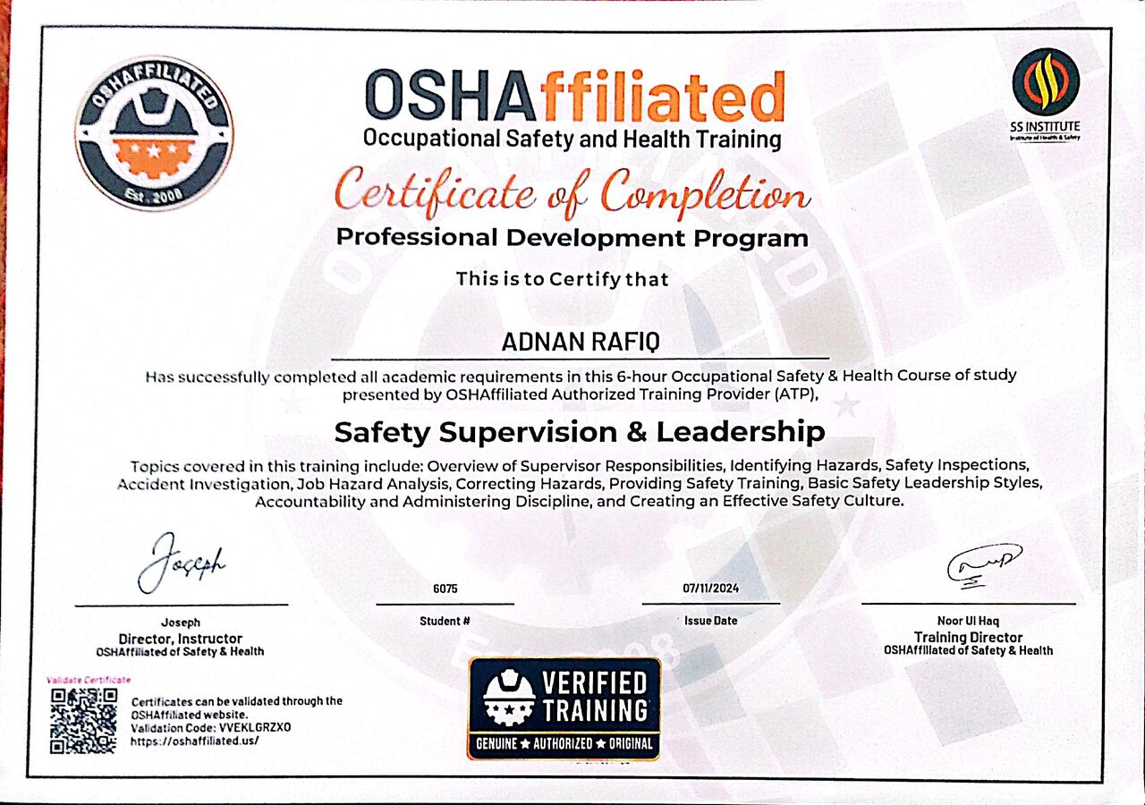Jeddah, Job Seekers, HSE Officer, Safety Officer, WPR,