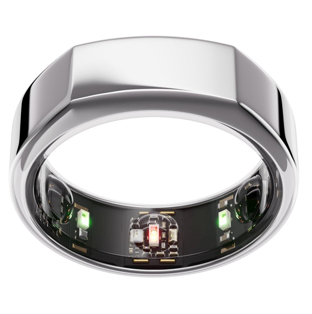 Riyadh, Mobile Phones, SAR 900,  Oura Ring Gen3 Heritage Silver Size 10 Set Brand-New Sealed Boxed