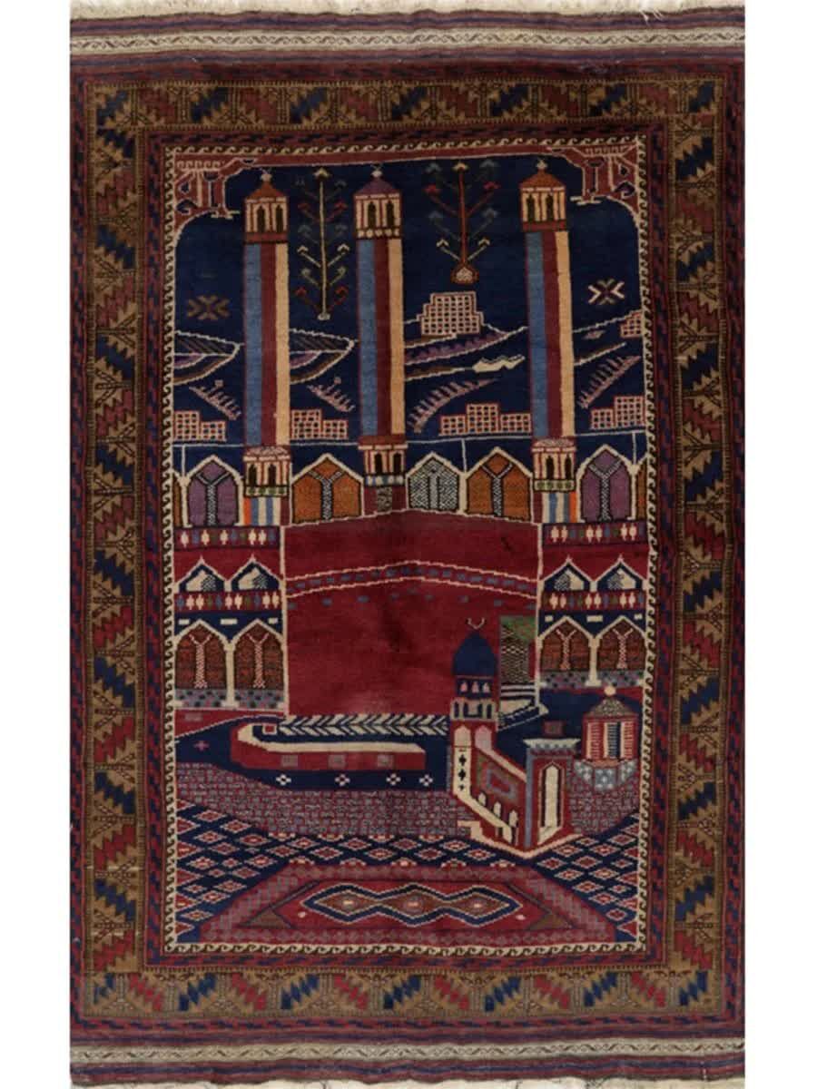 New York, Furniture, USD 370,  3x5 Old Afghan Mosque Prayer Area Rug In DFW TX