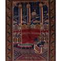 USD 370,  3x5 Old Afghan Mosque Prayer Area Rug In DFW TX