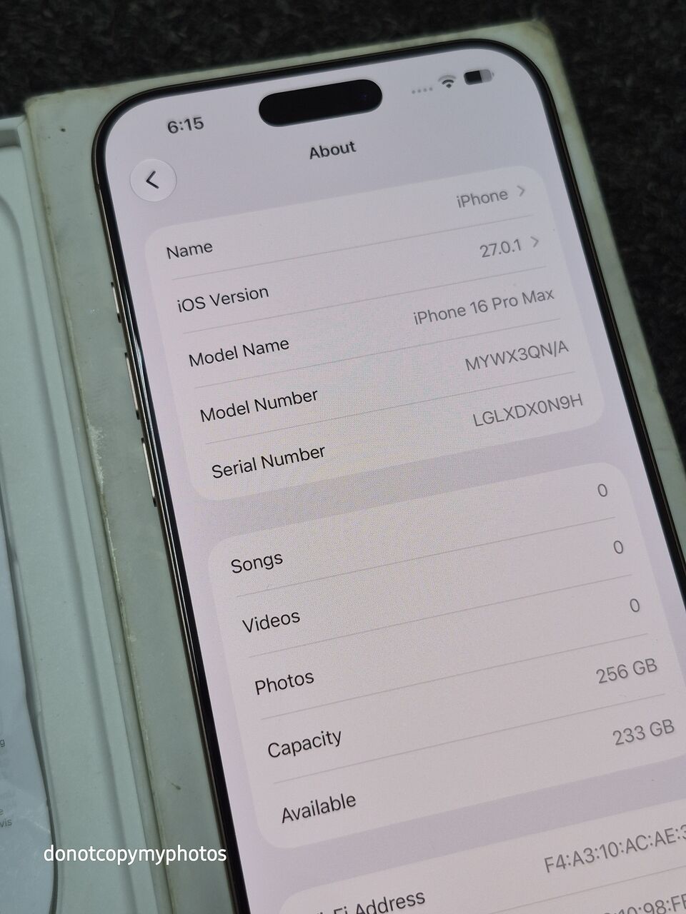 Al Rahmaniyah, Mobile Phones, SAR 3400,  IPhone 16 Pro Max 256gb Desert Titanium