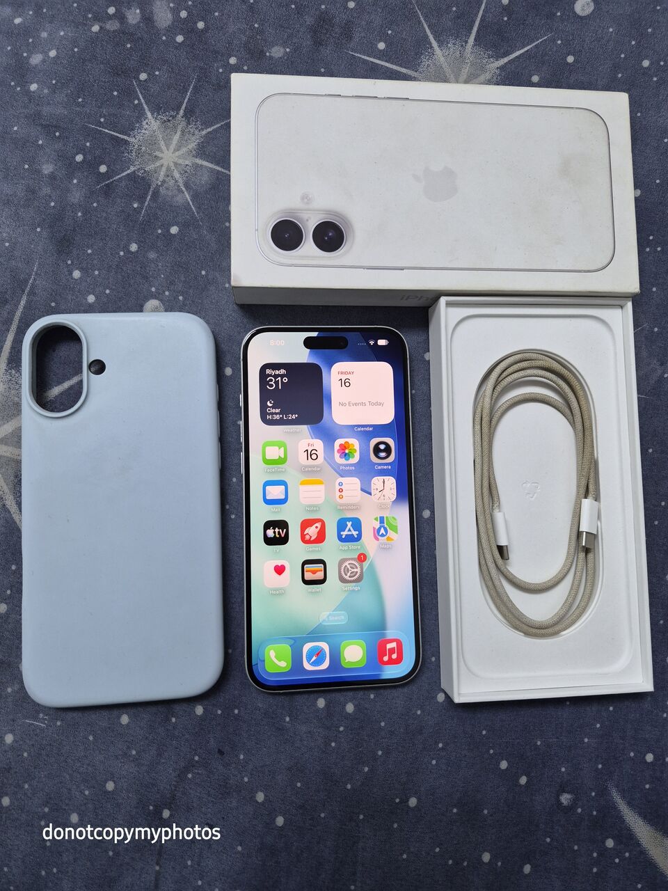 Al Rahmaniyah, Mobile Phones, SAR 2450,  IPhone 16 Plus White 128gb