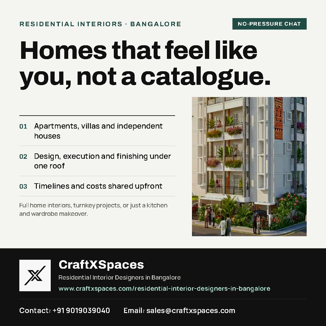 Bangalore, Interior Design, Residential Interior Designers In Bangalore | Homes That Feel Like You
