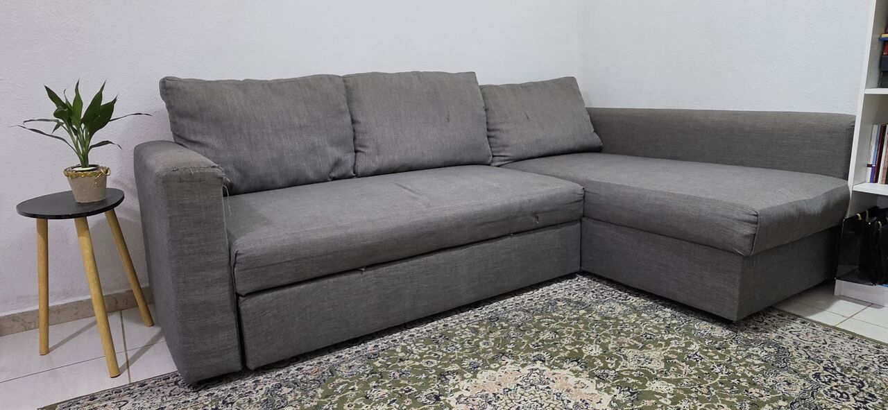 Jeddah, Furniture, SAR 450,  IKEA L-Shaped Sofa Bed  B&Aring;RSL&Ouml;V
