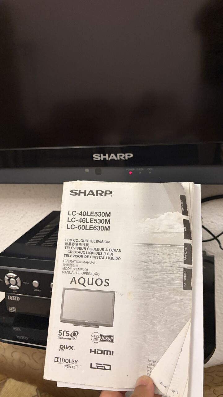 Jeddah, Appliances, SAR 900,  Sharp Aquos 60-Inch Full HD LED TV (LC-60LE630M)
