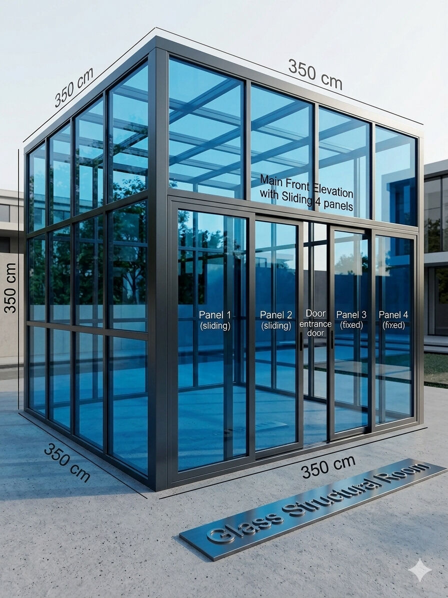 Dammam, Construction, HOME ALUMINIUM /GLASS / Modern Steel Home Work