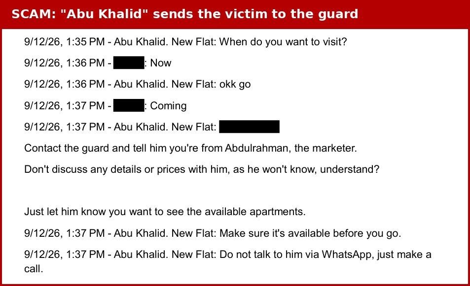 Riyadh, Apartments, Flats, Houses & Villas, >>>>> SCAM WARNING: &ldquo;Abu Khalid&rdquo; Fake Apartment Rentals: Read Before You Pay <<<<<