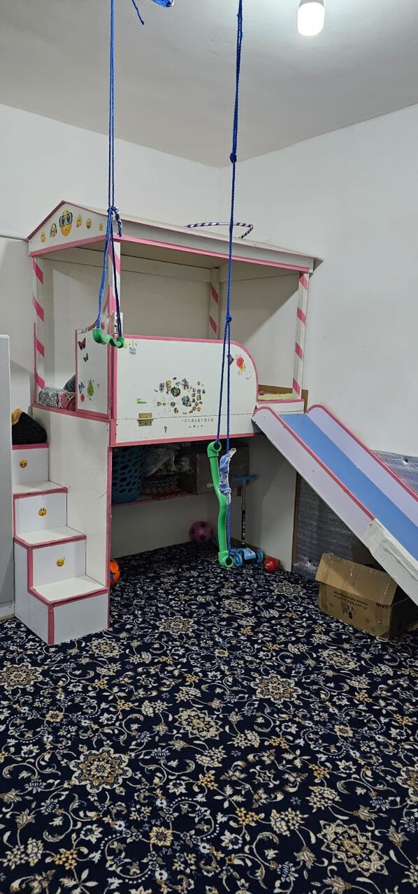 Riyadh, Baby & Kid Stuff, SAR 400,  Big Baby Bed For Sale With Slide Like New