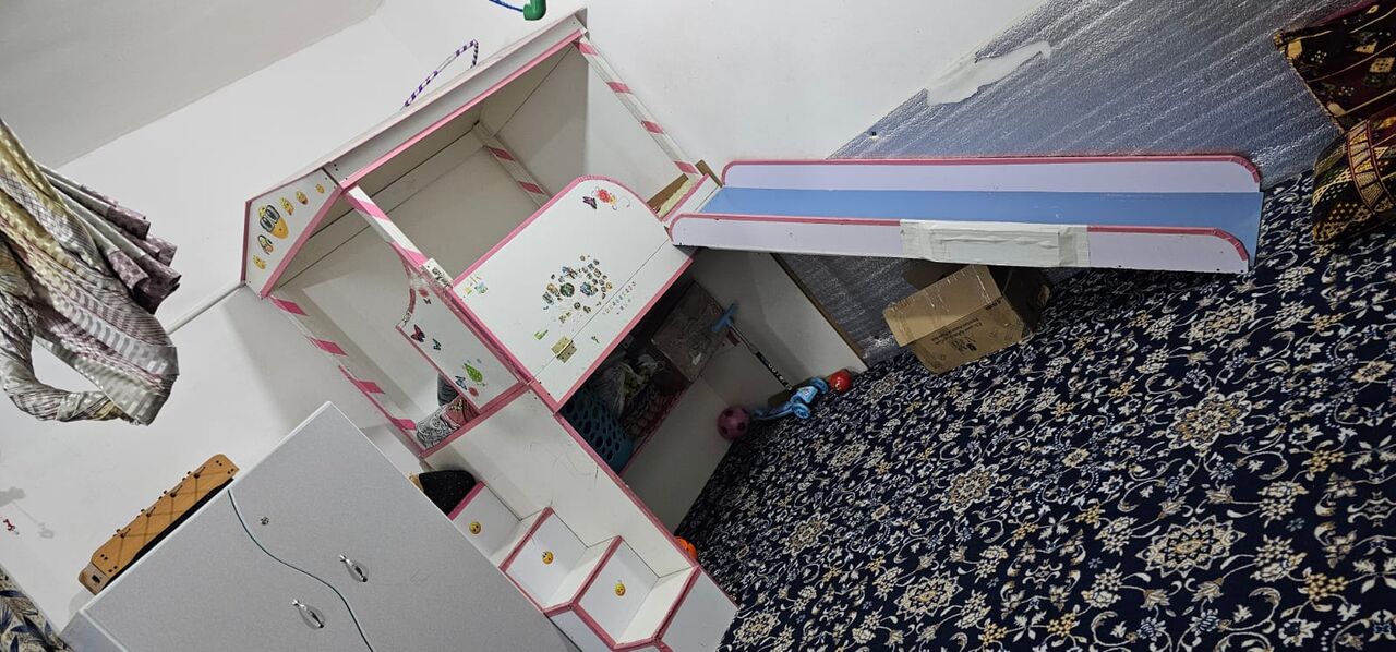 Riyadh, Baby & Kid Stuff, SAR 400,  Big Baby Bed For Sale With Slide Like New