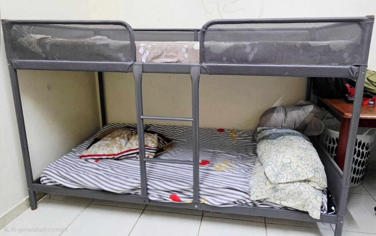 Jeddah, Furniture, SAR 350,  IKEA Bunk Bed For Sale &ndash; With 2 Mattresses! IKEA TUFFING