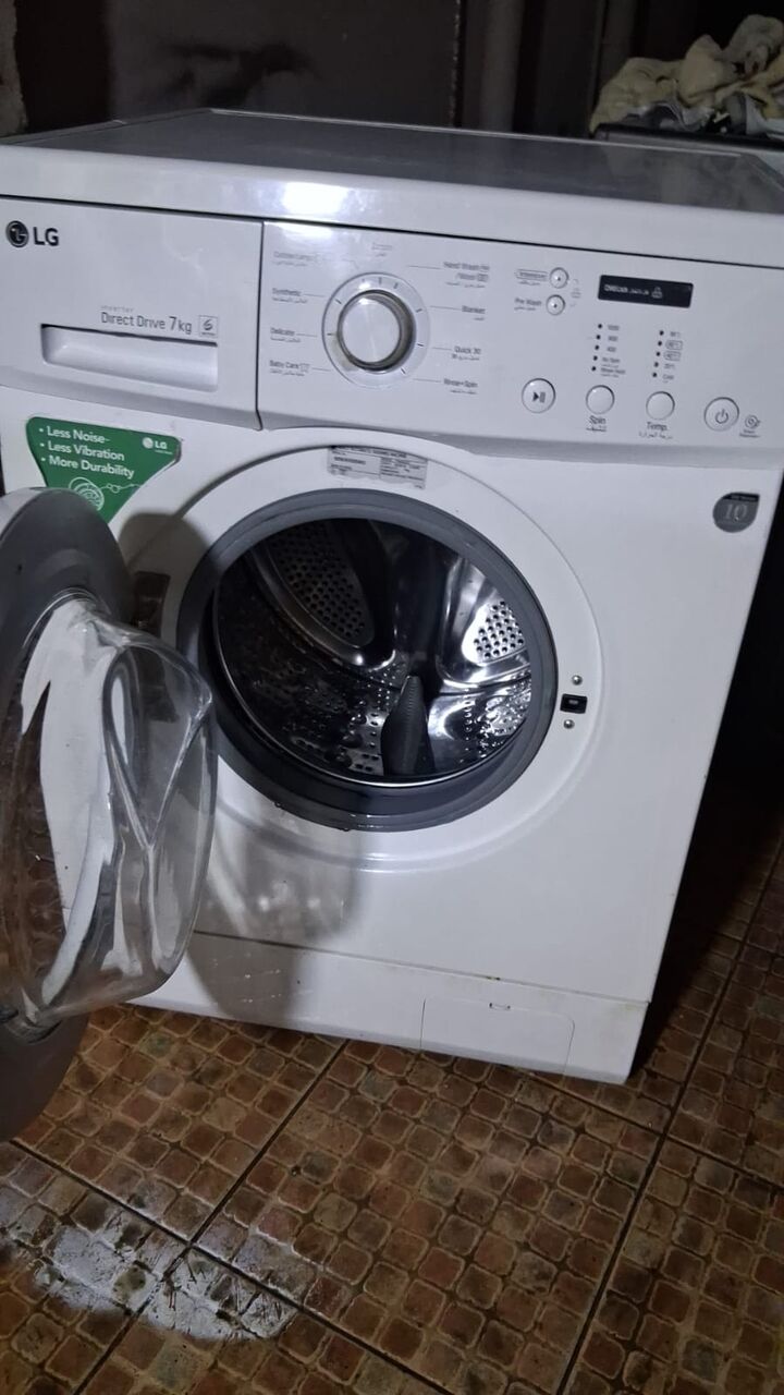 Jeddah, Appliances, SAR 550,  ✓LG 7 KG Front Load Washing Machine – DD Motor – Like New