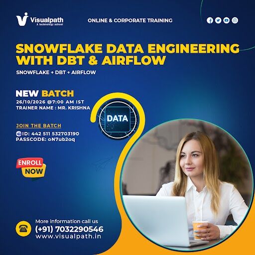 Hyderabad, Lessons Offered, Snowflake Data Engineering New Batch &ndash; October 26