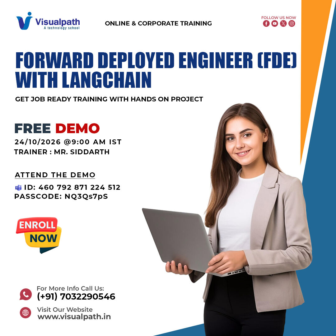 Hyderabad, Education, Forward Deployed Engineer With LangChain | Free Demo