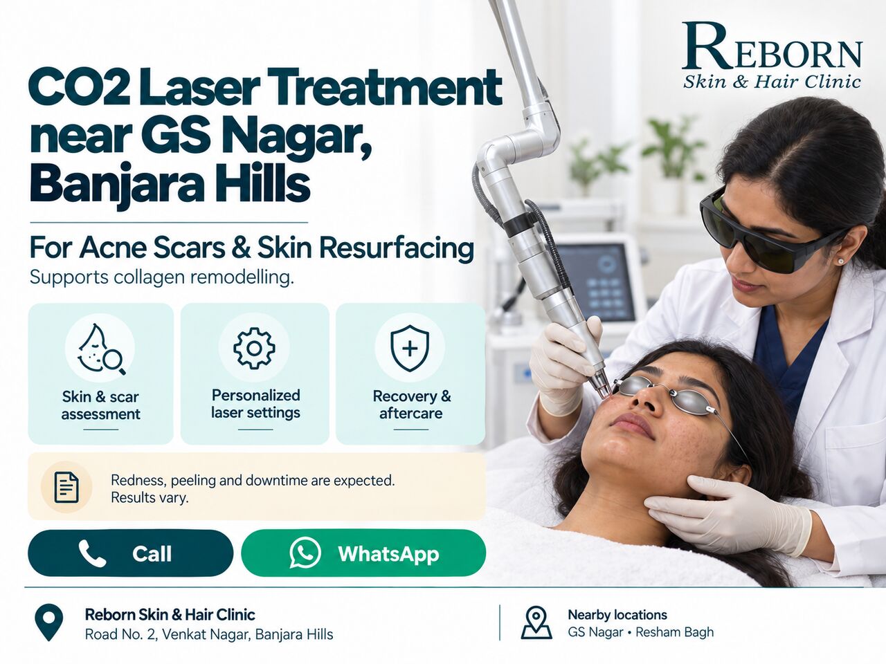 Hyderabad, Health & Beauty Items, INR 4000,  CO2 Laser Skin Resurfacing In Banjara Hills For Uneven Texture & Fine Lines