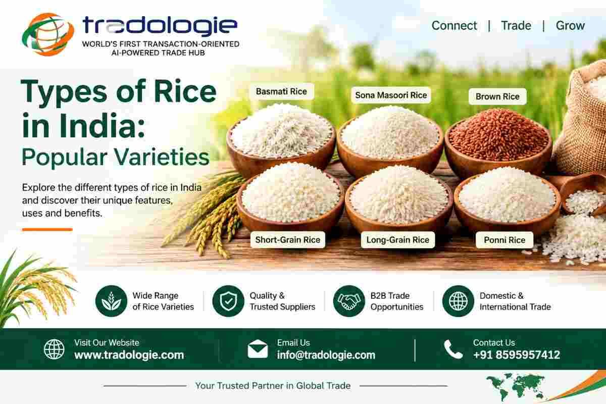 Lucknow, Food, INR 25,  Types Of Rice In India: Popular Varieties | Tradologie