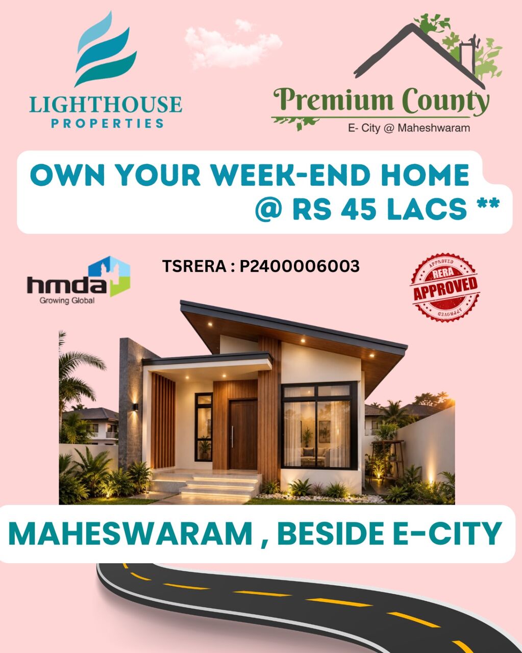 Hyderabad, Residential Plots, INR 22000,  200 Sq. Yard,  *PREMIUM COUNTY@MAHESHWARM*  *Project Overview*: