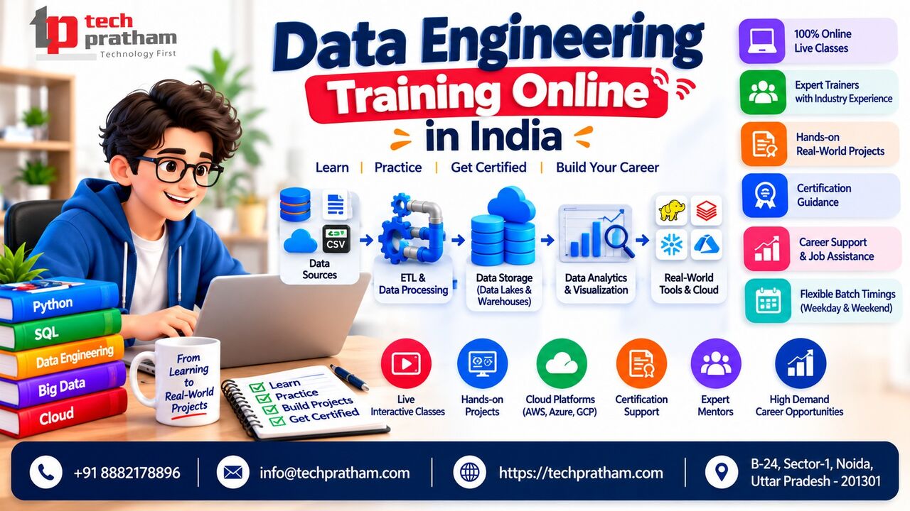 Noida, Education, Data Engineering Training Online In India